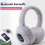 Winter Ear Warm Headphone Wireless Bluetooth 5.0 Earmuffs with Extra Soft Black 2