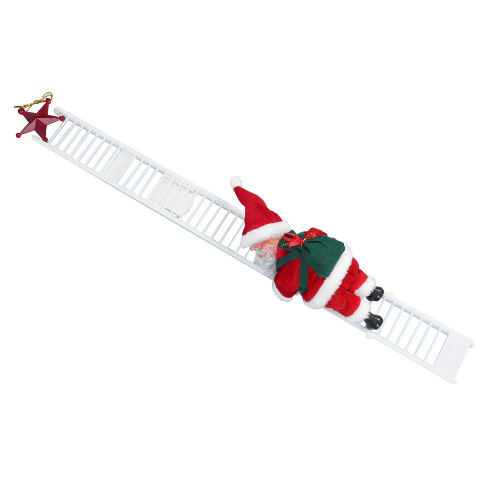 Animated Climbing Santa On Ladder Christmas Tree Decoration 4853097732950