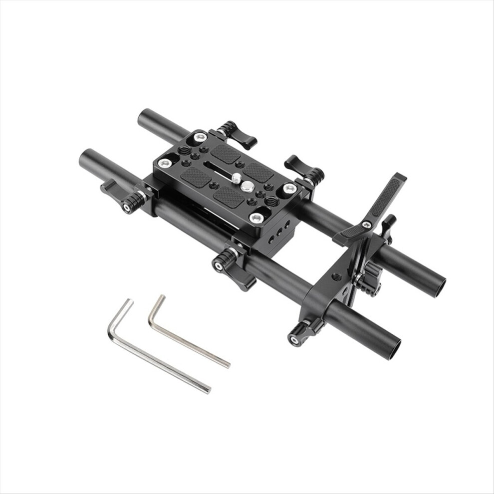 Camera Mounting Plate Pro Dslr Shoulder Mount Support Rig Tripod With Lens 15Mm Rods(A) 4851702389186