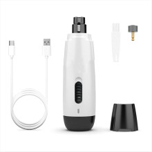 Dog Nail Trimmer Rechargeable Mini Electric Clippers Pet Paws Grooming Smoothing Tool
