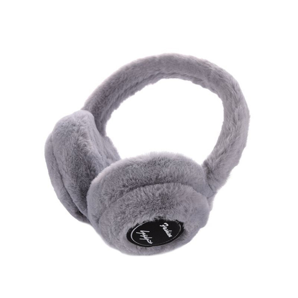 Winter Ear Warm Headphone Wireless Bluetooth 5.0 Earmuffs With Extra Soft Grey 4852299548772