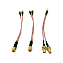 3er-Pack Hochfrequenz-Koaxialkabel-Splitter SMA-Stecker auf zwei Buchsen