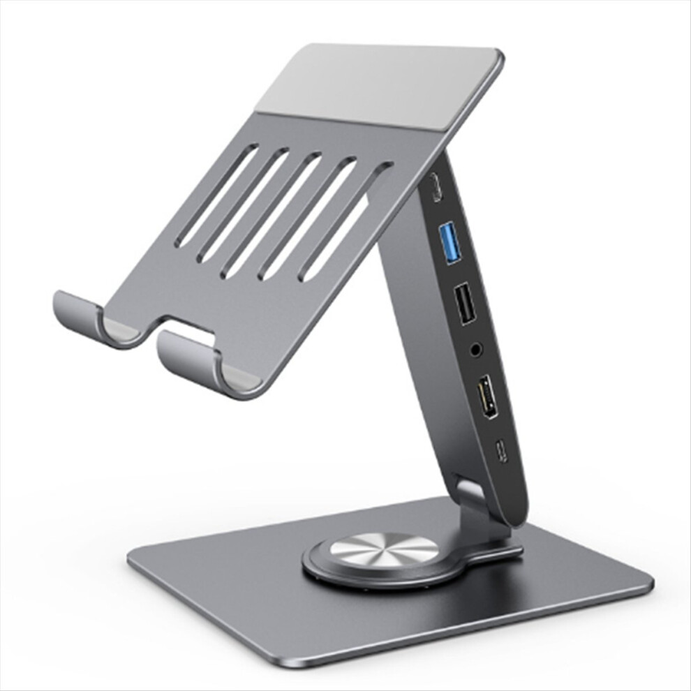 Tablet Stand Docking Station For Galaxy Tab Phone Holder With Usb Hub -Compatible Usb3.0 Sd/Tf Card Reader 4852299567865