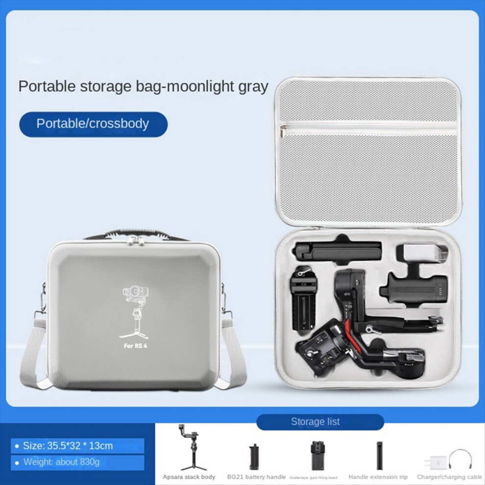 For 4 Storage Case Gimbal Stabilizer Accessories Handbag Rs4 Suitcase Hardshell Gray 4851702391806