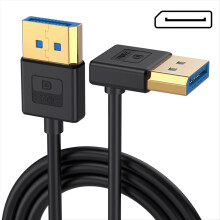 1 m langes DisplayPort 1.4-Verlängerungskabel, 90-Winkel, DP 8K60Hz 4K144Hz Video- und Audiokabel für Laptop-PC-Monitor, nach oben gebogen