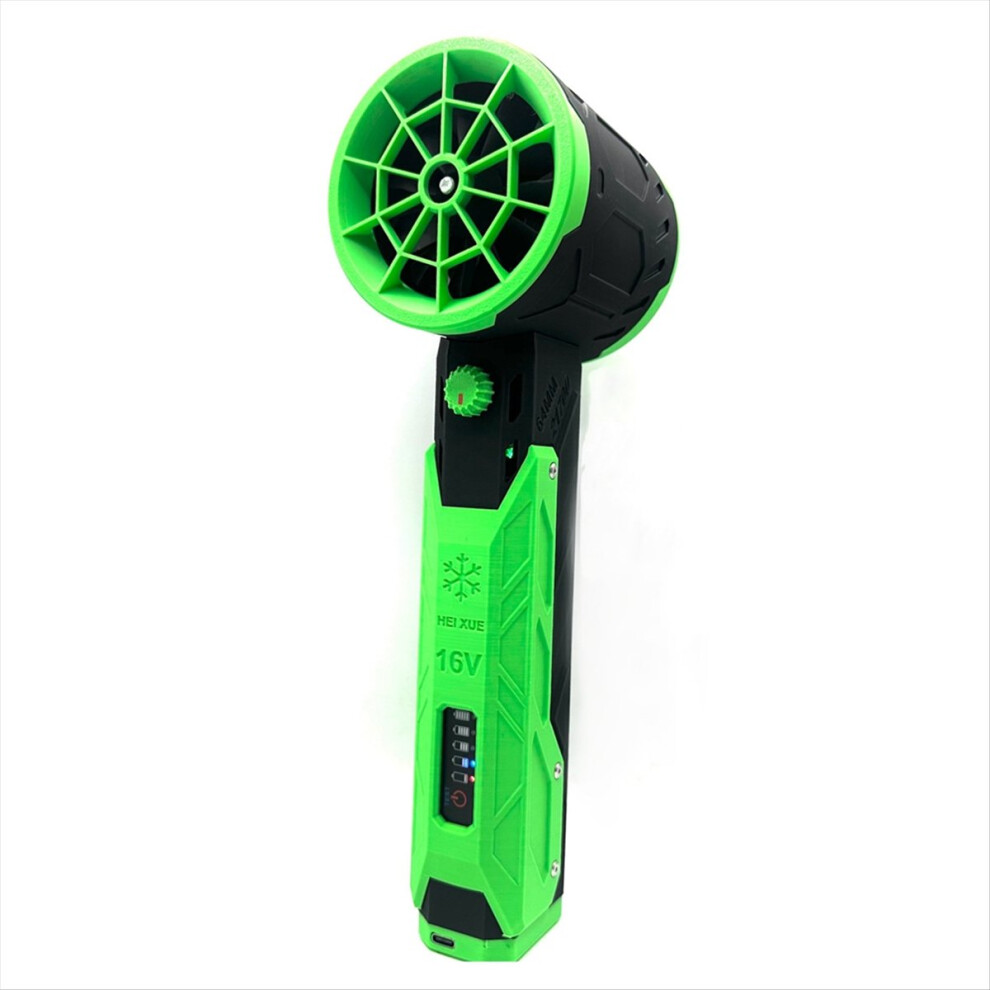 Fan Car Violent Blower 64Mm Brushless Motor 8000Mah Thrust 1000G Industrial Duct Cleaner,- Black/Green 4852299567957