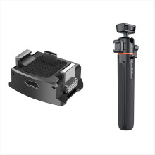 Ladestation & Stativ für 3 Kameras, 1/4-Zoll-Gewindeadapter, fester Halter, Schnellverschlusszubehör
