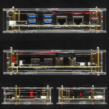 Für -F3 Acrylgehäuse, transparente Schutzhülle, optionaler Lüfter, Entwicklungsboard