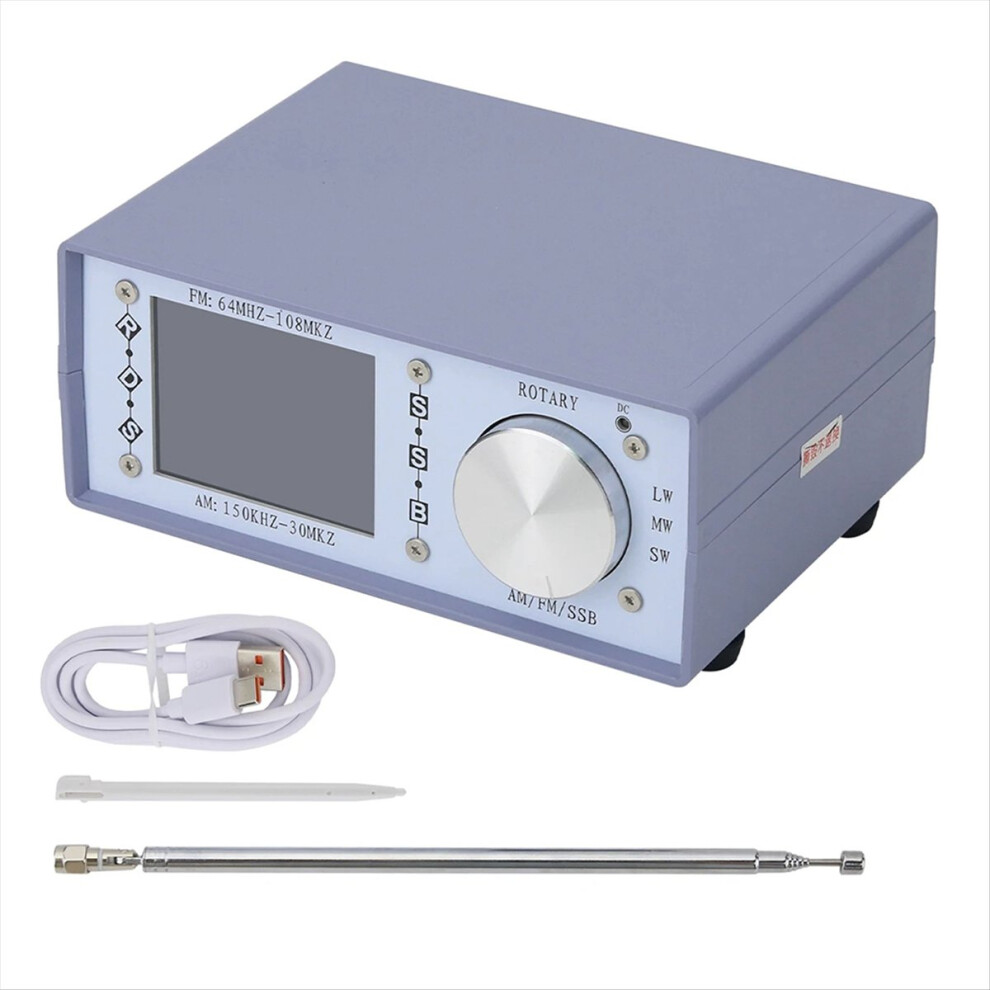 Ats25-Desk Si4732 All Band Radio Receiver Fm/Ssb/Sw/Mw/Lw Full W/ Touch Screen 4852299553240