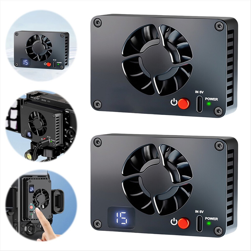 Camera Cooler Quiet Radiator Coolingfan Aluminumalloy Semiconductor For Zv-E10 A7m4 R5 R7,A 4852299545917