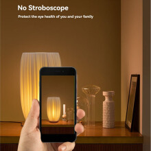 Nachttischlampe im Vintage-Streifen-Design, klein, ideal zum Arbeiten und Dekorieren, Breeze C