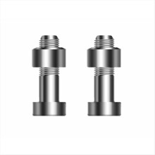 M2,5 Headshell-Befestigungsschrauben, universelle Aluminiumschrauben und -muttern für LP-Schallplattenspieler-Reparaturwerkzeug, C