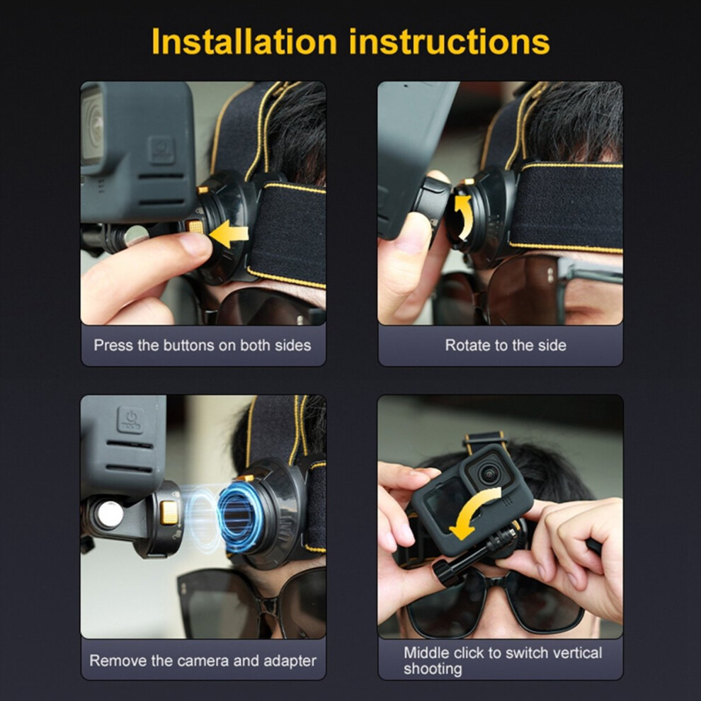 Camera Quick Release Head Strap Magnetic For Gopro12 Sports Base Accessories 4852299571640