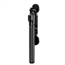Wireless Selfie Stick Tripod Stand with Light Bluetooth Remote Extendable for Mobile Phone Video Recording Black A