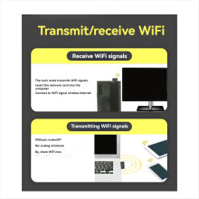 USB 3.0 WLAN-Adapter, 1300 Mbit/s Netzwerkkarte, Dualband 2,4 GHz/5 GHz, drahtloser Empfänger und Sender für Desktop- und Laptop-PCs