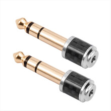 6,35-mm-Klinkenstecker auf 3,5-mm-Klinkenbuchse Mini-Audio-Adapter Headset-Mikrofon-Anschluss Aux-Kabel