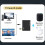 Bluetooth 5.4 Audio Adapter Aux Receiver Transmitter 2 in 1 Wireless Music Amplifier Support USB Playback 1