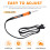 90W Internal Heating Electric Soldering Iron LED Digital Display with Switch Temperature Control Orange EU Plug 8