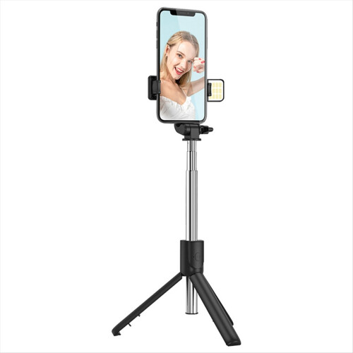 Convenient Handheld Selfie Artifact Mobile Phone Bluetooth Stick Umbrella Type Floor Tripod 2