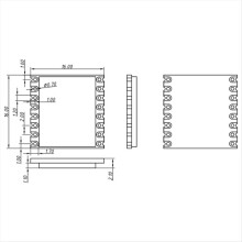 150 MHz CC68-C1 LLCC68 LoRa-Modul, 160 mW, 5 km Reichweite (anstelle von LORA1262/LORA1268)