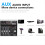 4 Channel Bluetooth Audio Mixer Sound Mixing Console Interface USB Card for Studio Stage DJ Home EU Plug 18