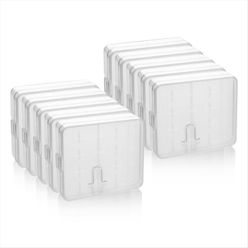 10pcs 4 Slots 18650 Battery Case Protecte Container for