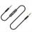 1.2M Jack 3.5mm Audio Cable Car AUX Headphone Extension Code for Phone MP3 Headset Speaker Black 1