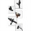 Adjustable Instrument Stand with Rackmount Bracket Clip Microphone Soft Rubber Shock-Absorbing Structure for Cello 10