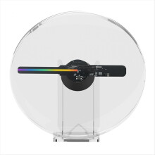3D Holographic Projector Desktop LED Fan Screen Safe Mobile WIFI Control DIY Image HD Neon PD20