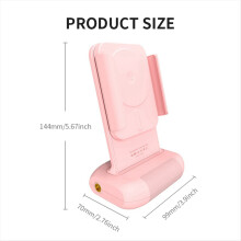 Bluetooth Selfie Stick with Remote Shutter Anti-Shake Phone Holder, Stabilizer for Video , Smartphones D