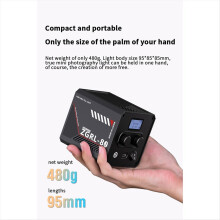 60W Profi-LED-Videoleuchte, tragbar, COB, Bi-Color, 2800K-7500K, für Livestreaming und Filmaufnahmen, EU-Stecker