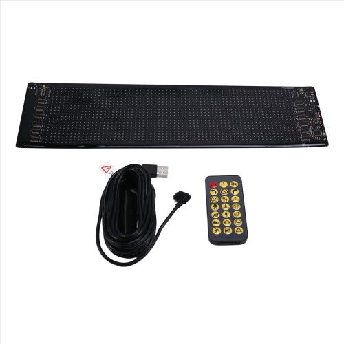 USB Car Truck Display Screen 20x64 LED Matrix Pixel Panel Light Bluetooth App Sign Animation Programmable for 2