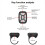 Wireless Bluetooth Remote Controller Mobile Phone Selfie Ring White 9