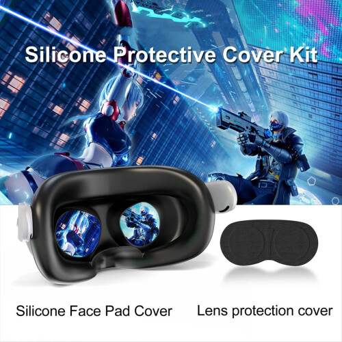 Silicone Face Mask Lens Protector for 3s, Sweat-Proof and Light-Proof Cover, Comfortable Experience 1