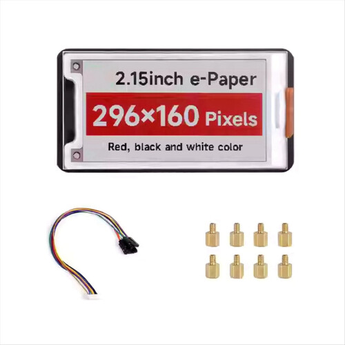 2.15-Inch E-Paper Electronic Module 296x160 Pixels SPI Communication HAT+ Standard for ,A