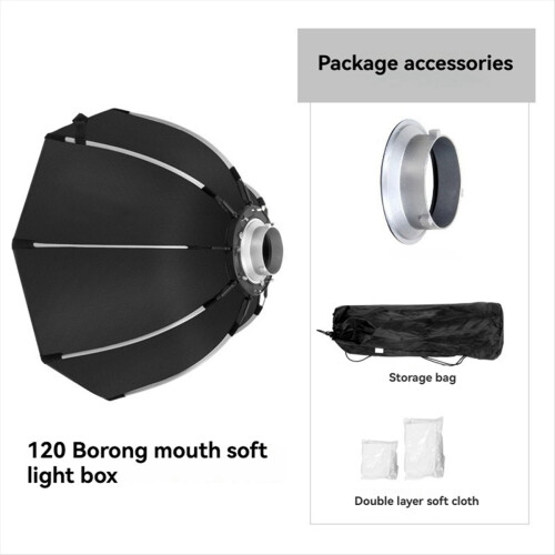120cm Quick-Setup Octagon Softbox Bowens Mount Hot Shoe Camera Flash for Studio LED Video Light 1