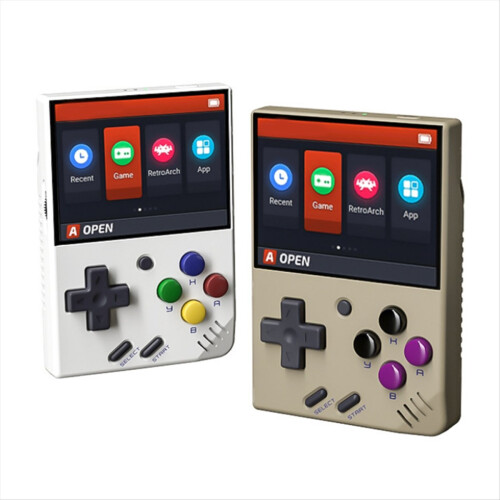 For MINI V4 Retro Handheld Game Console 128G Portable Video Player 2.8 Inch Linux System OCA B