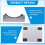 For Mini M4pro 2024 Vertical Stand - Desk Mount, for Accessories Easy Installation Gray 7