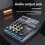 Professional 4-Channel USB Audio Mixer Console with Bluetooth, Recording Capabilities for DJs and PC Mixing 3