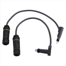 2 Stück Stecker auf RJ45 Adapter IP68 wasserdichter Ethernet-Kabelanschluss für Satellitenschüssel und Router