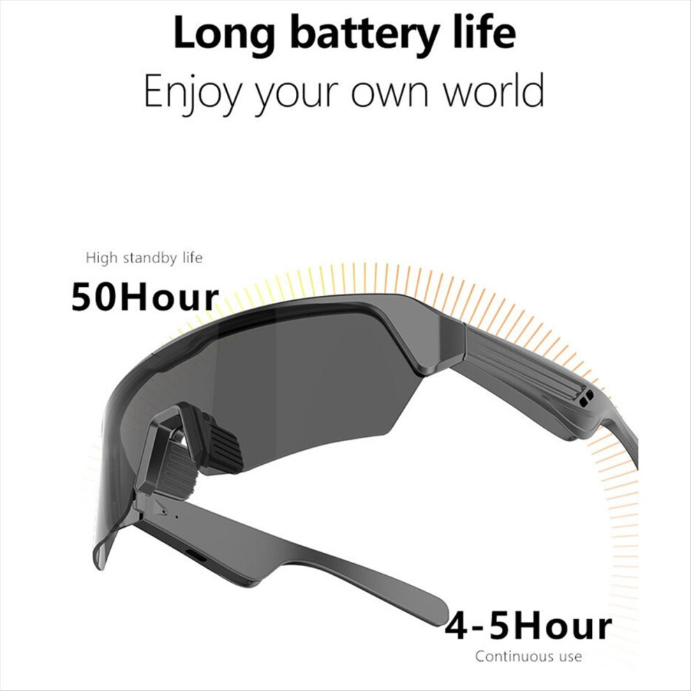 Photos - Climbing Gear Smart Bluetooth Sunglasses for Cycling - Sports Driving Music Earbuds with Audio Call & Remote Headset Technology