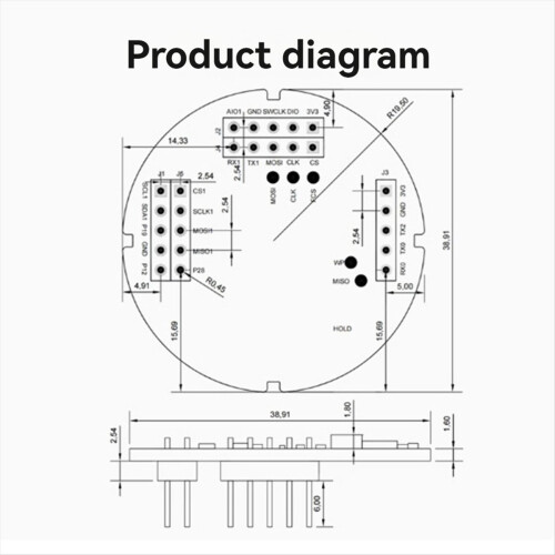 LD8001 79G Millimetre Wave Liquid Level Detection Sensor Radar Module Non-Contact High- Ranging 15M 2
