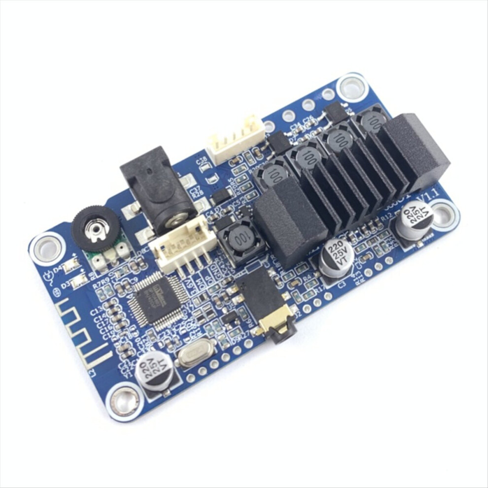 Bdm3p Bt 5.0 Power Amplifier Tpa3116 Stereo 2X50w Dc12-24V 3.5Mm Input For Tuning Suitable Diy Audio Systems Blue 4852299505904