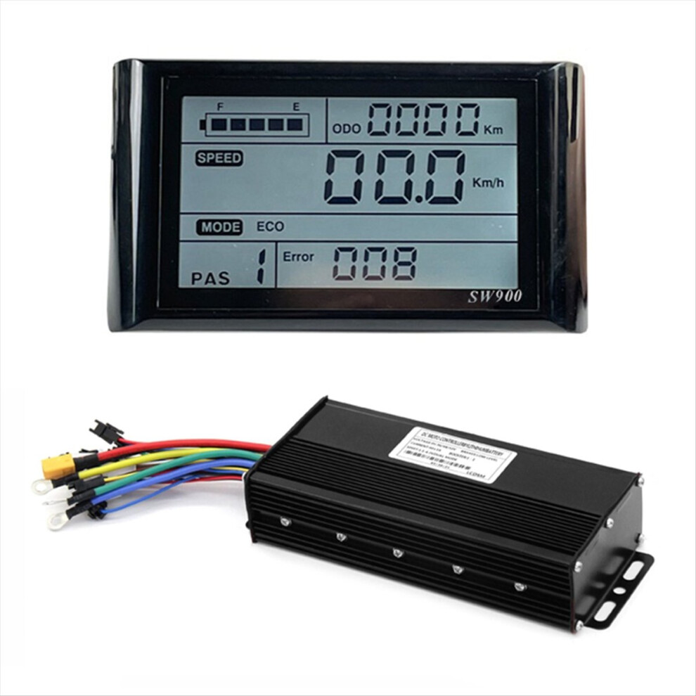 Photos - Climbing Gear E-Bike 40A Three Mode Sine Wave Brushless Controller with SW900 LCD Display for 1500W 2000W Ebike Accessories