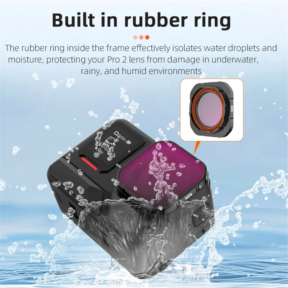 4Pcs Lens Filter Cpl Nd8/16/32 Kit For Action Camera Nd Dimming Polarizer Accessory 4852299523519