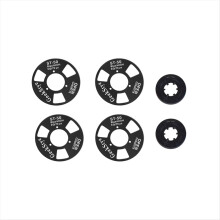 Leere Audiokassette für DIY-Musikaufnahmen, Aluminiumspule, schwarz