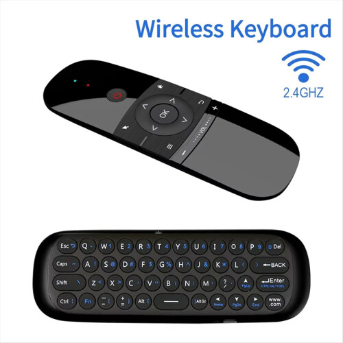 W1 Air Mouse 2.4G Wireless Keyboard Remote Control IR Learning 6- Motion Sense for Smart TV Android PC 1