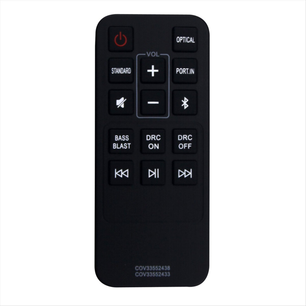 Photos - Remote control COV33552438 COV33552433  Replacement for 2.0 Channel Compact Sound Bar SK1