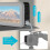 Magnetic Camera Cage Quick Release with Cold Shoe Mount Protective Frame Aluminium for 13/12/11 Action 5