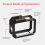 Magnetic Camera Cage Quick Release with Cold Shoe Mount Protective Frame Aluminium for 13/12/11 Action 6